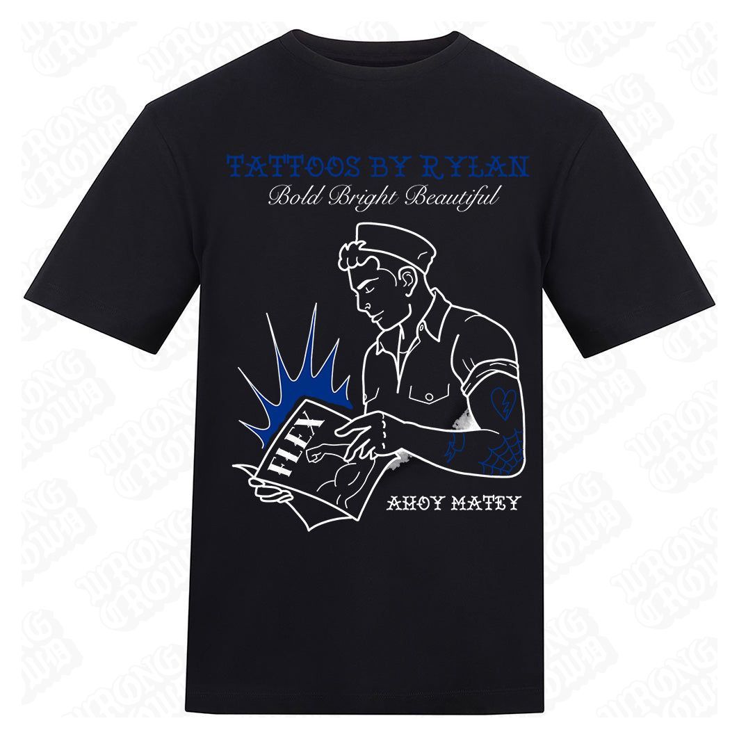 Ahoy Matey | Regular Fit Black T-Shirt - Wrong Crowd Artist merch