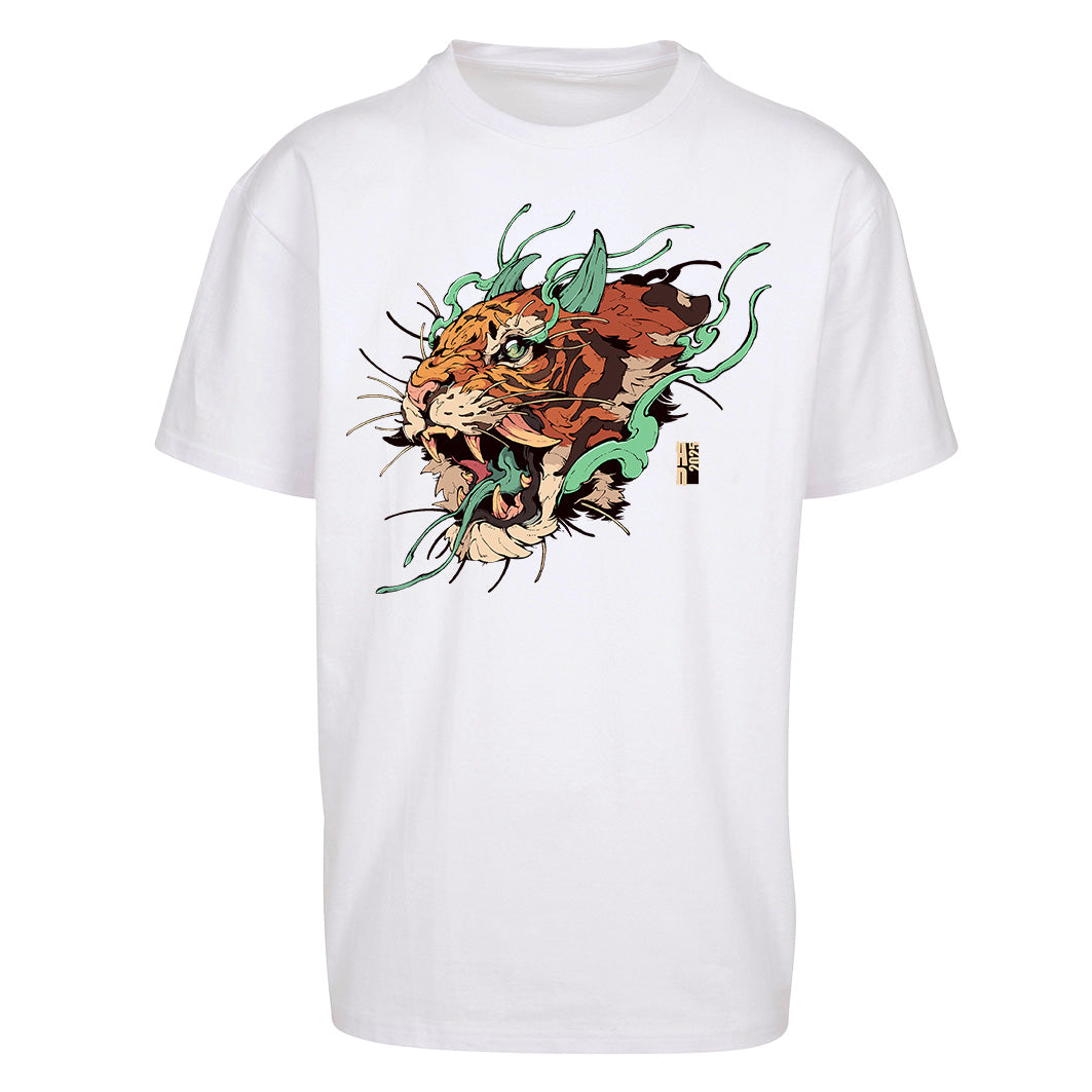 Tiger | Oversized White T-Shirt