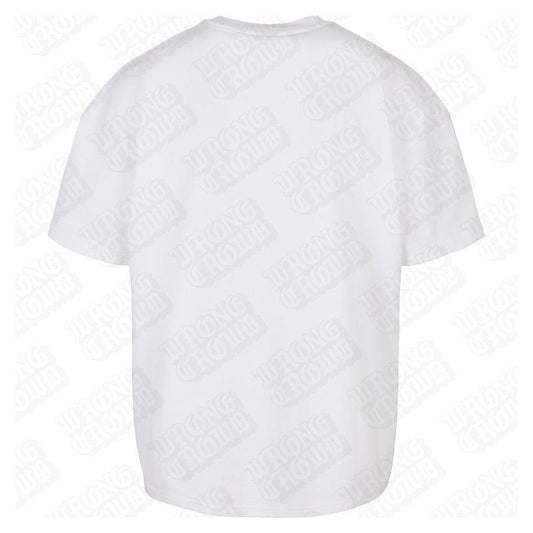 Hobo Fly | Premium Oversized White Thugger T-Shirt - Wrong Crowd Artist merch