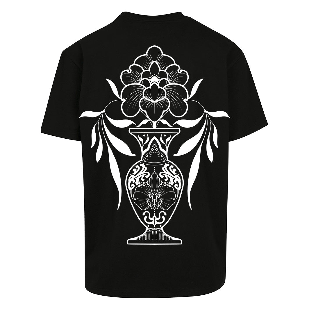 Bring Me Flowers | Oversized Black T-Shirt