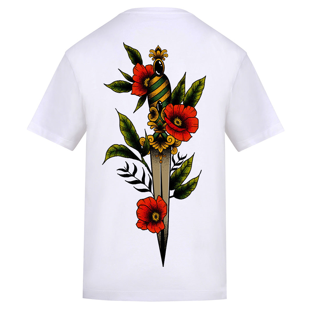 Dagger | Regular Fit White T-Shirt