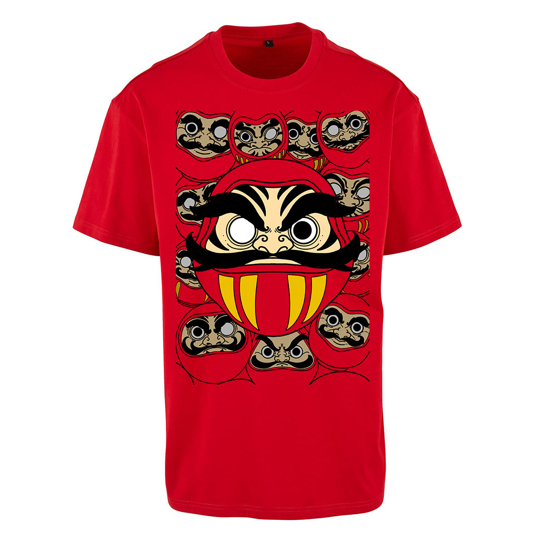 Daruma | Oversized City Red T-Shirt