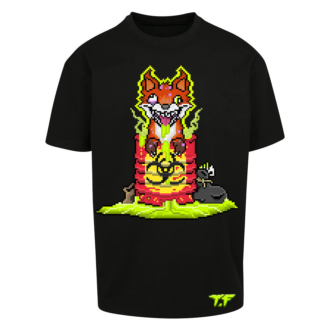 FOXIC | Oversized Black T-Shirt