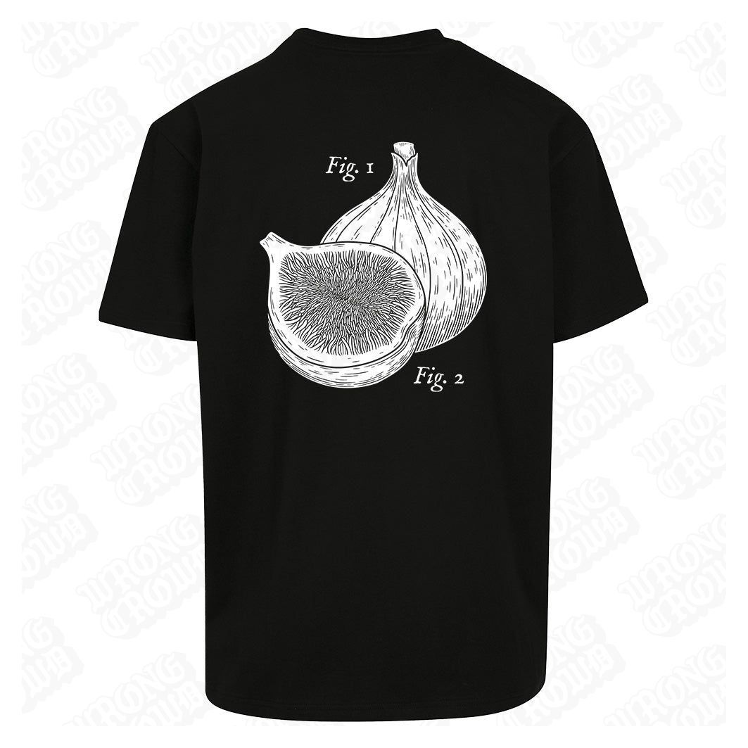 Fig Pun | Oversized Black T-Shirt - Wrong Crowd Artist merch