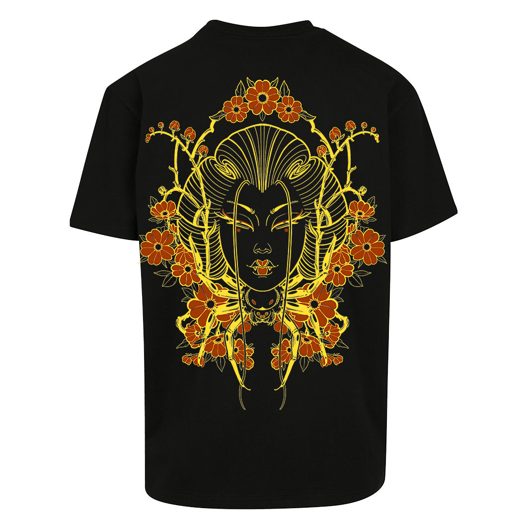 Geisha | Oversized Black T-Shirt