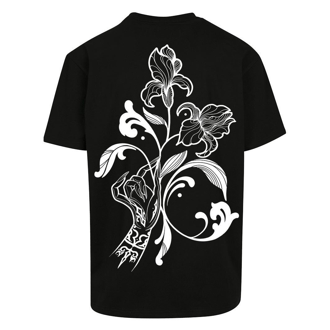 Hand of Peace | Oversized Black T-Shirt