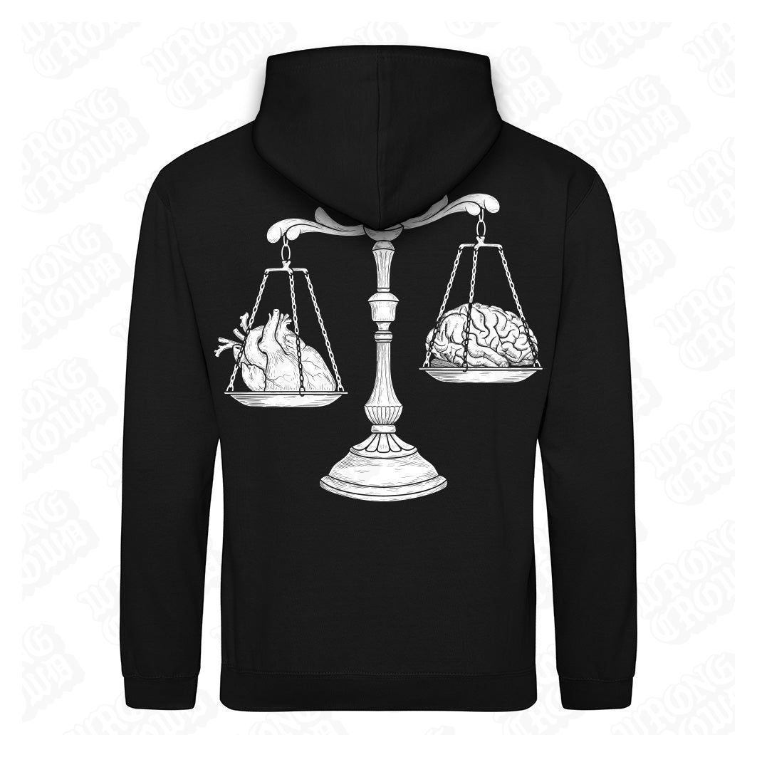 Heavy Heart | Black Hoodie - Wrong Crowd Artist merch