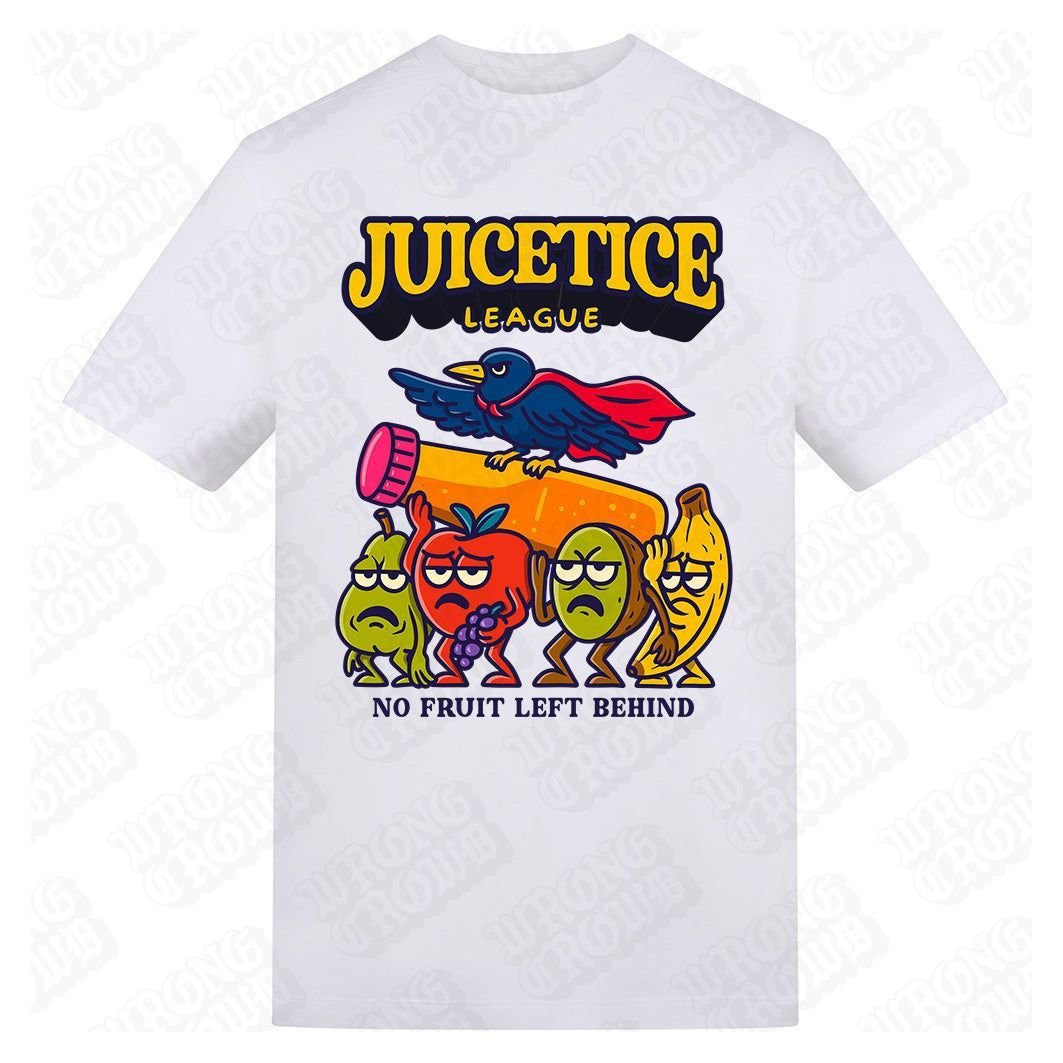Juicetice League | Regular Fit White T-Shirt