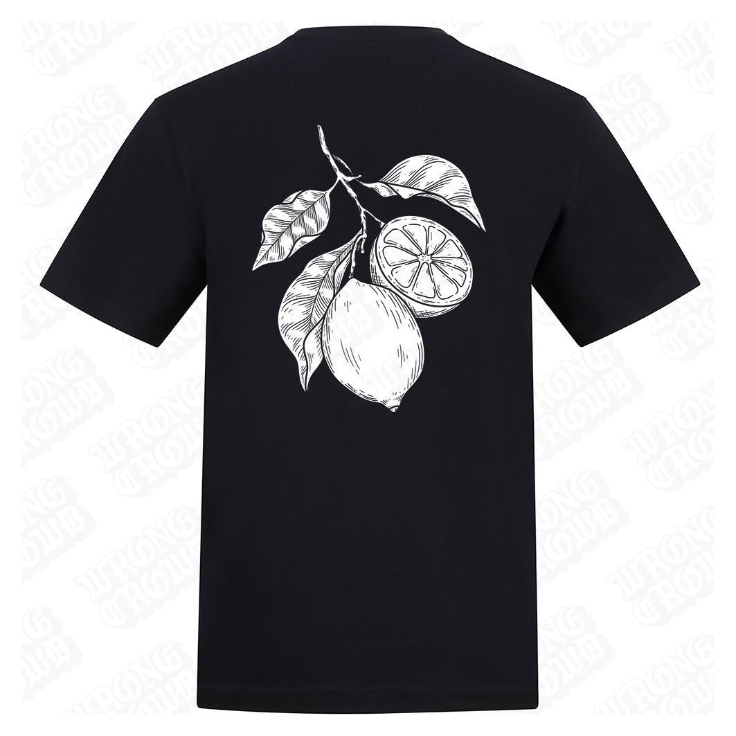 Lemon Branch | Regular Fit Black T-Shirt - Wrong Crowd Artist merch