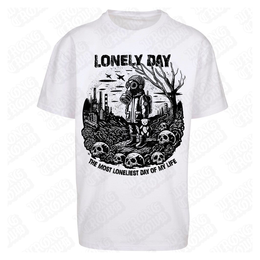 Lonely Day | Regular Fit White T-Shirt