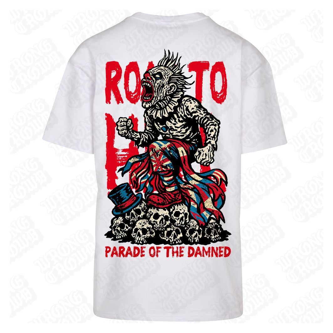 Road to Hell | Oversized White T-Shirt