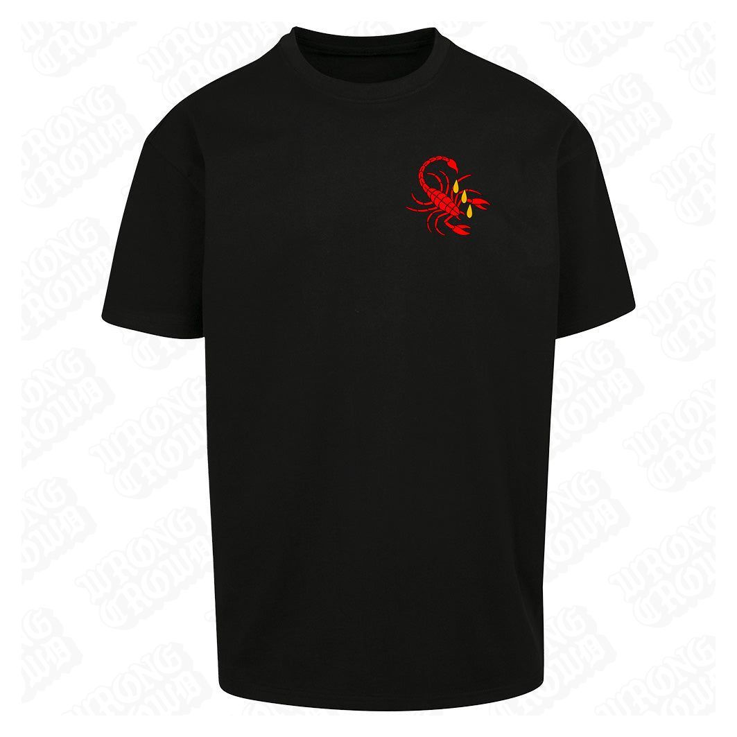 Scorpion Pocket | Oversized Black T-Shirt
