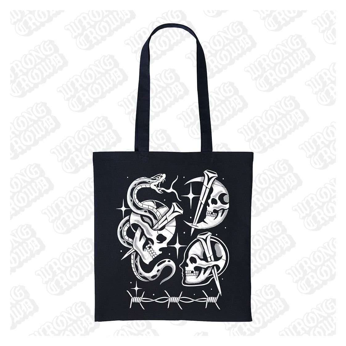 Skull Flash | Shopper Tote Bag - Wrong Crowd Artist merch