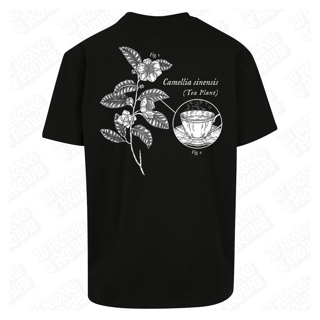 Tea Branch | Oversized Black T-Shirt - Wrong Crowd Artist merch