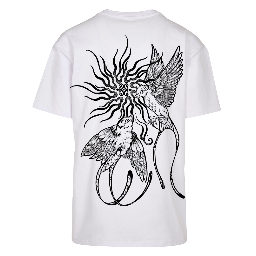 Twin Flight | Oversized White T-Shirt