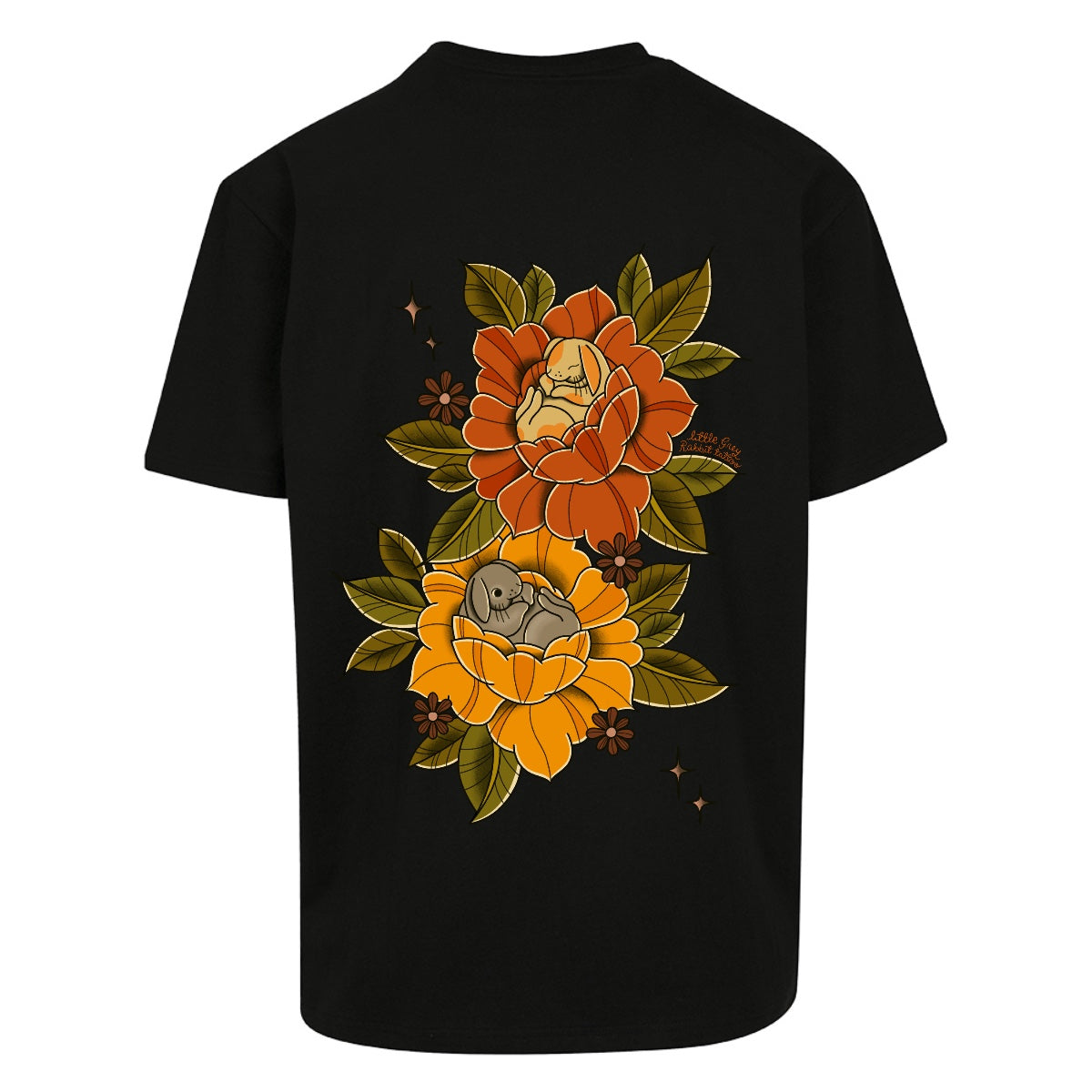 Sleepy Bunny T-Shirt | Black | Oversized T-Shirt