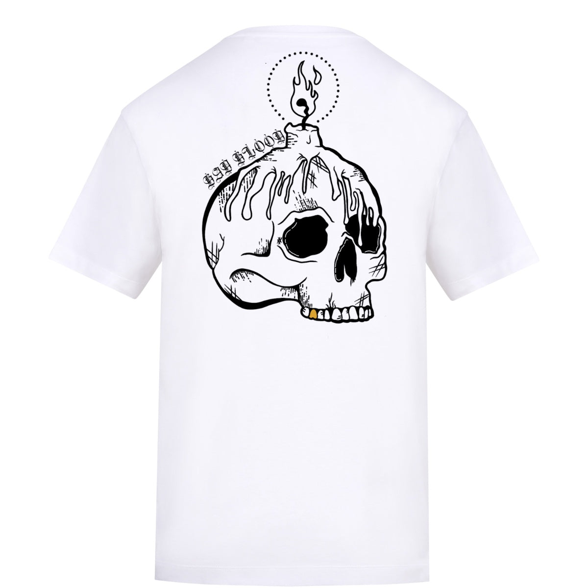 Candle tee | White | Rizzer 150gsm Regular Fit T-Shirt