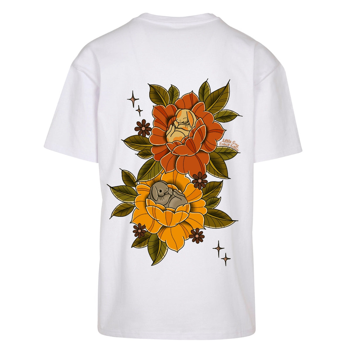 Sleepy Bunny T-Shirt | White | Oversized T-Shirt