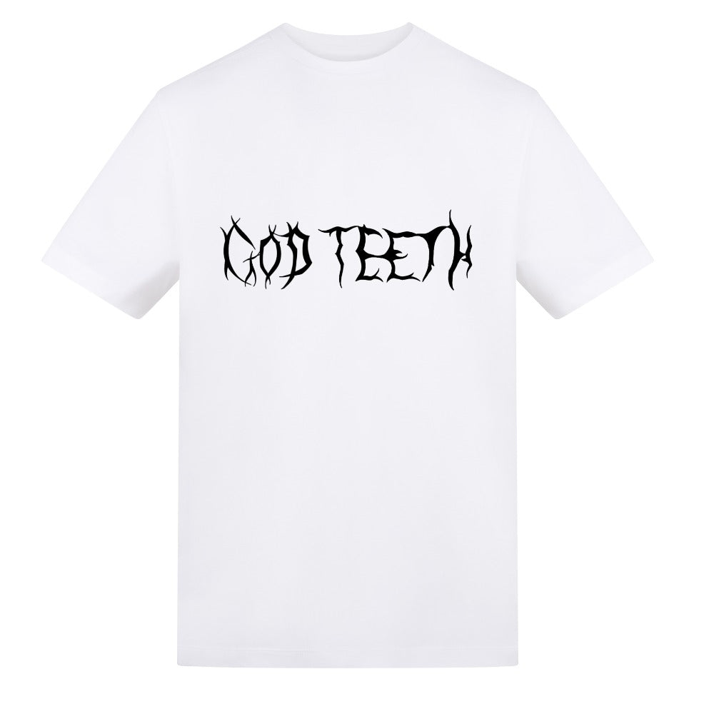 Logo and heart | White | Rizzer 150gsm Regular Fit T-Shirt - Wrong Crowd Artist merch