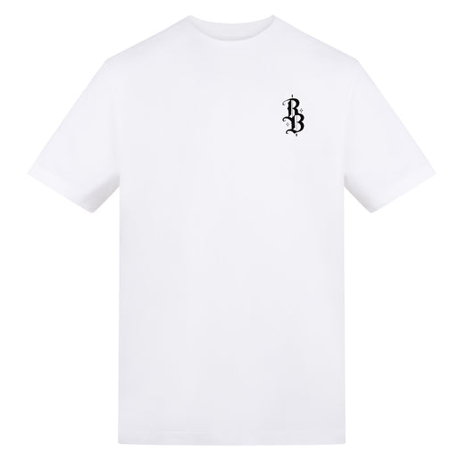 Wolf Head Tee | White | Rizzer 150gsm Regular Fit T-Shirt