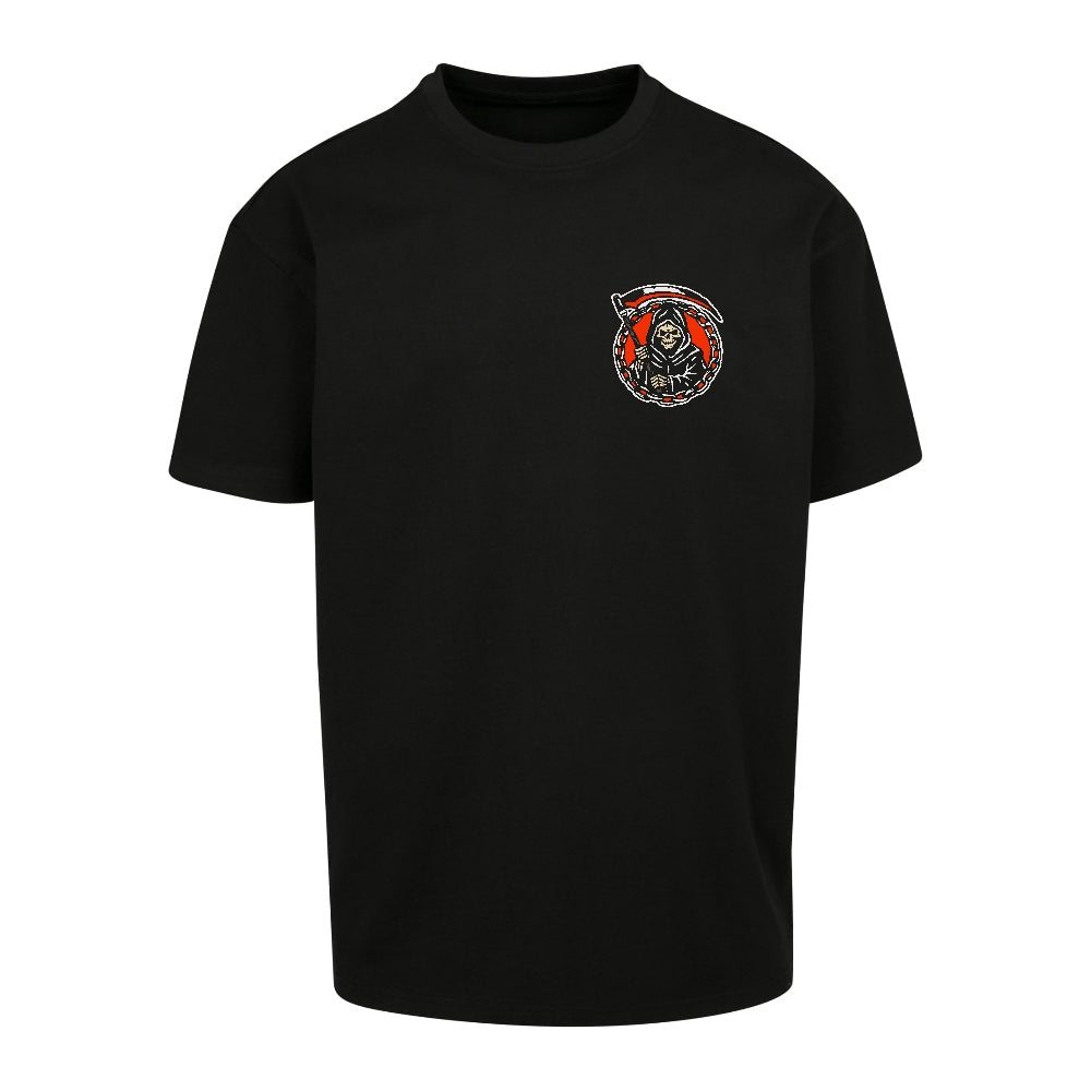 Mortis Reaper | Oversized Black T-Shirt | Black | Dunker 240gsm Oversized T-Shirt