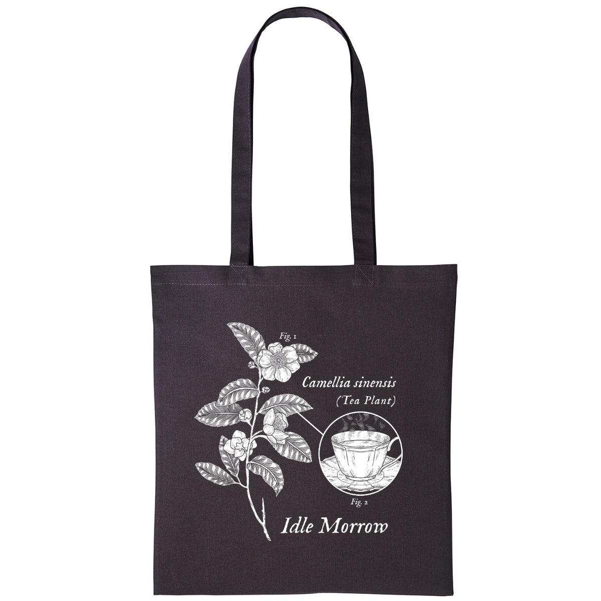 Tea Plant Study | Strom Grey | Shopper Tote Bag