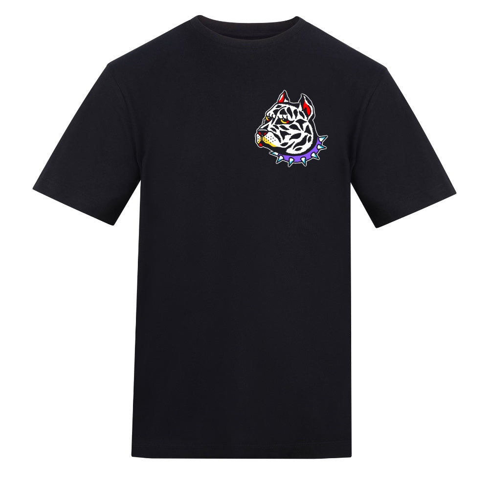 Big Dogs Tee | Black | Duzzer 180gsm Regular Fit T-Shirt - Wrong Crowd Artist merch