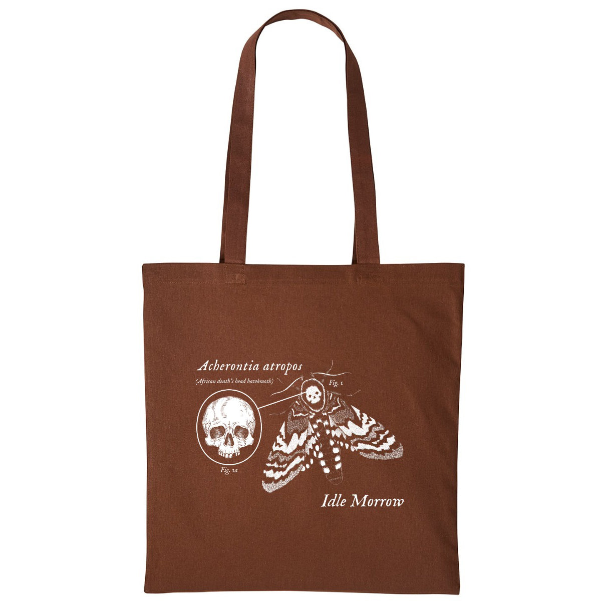 Deaths Head Hawkmoth | Dark Brown | Shopper Tote Bag