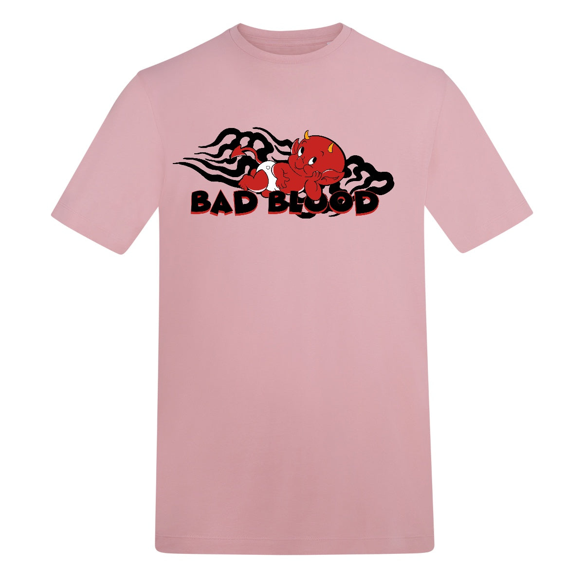 Devil boi regular tee | Baby Pink | Duzzer 180gsm Regular Fit T-Shirt