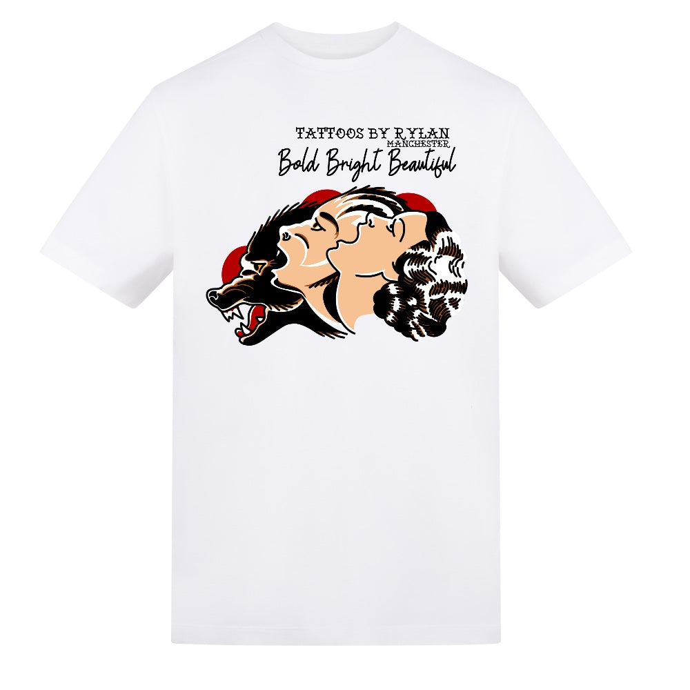 Howl At The Moon | White | Duzzer 180gsm Regular Fit T-Shirt (Copy) (Copy) - Wrong Crowd Artist merch