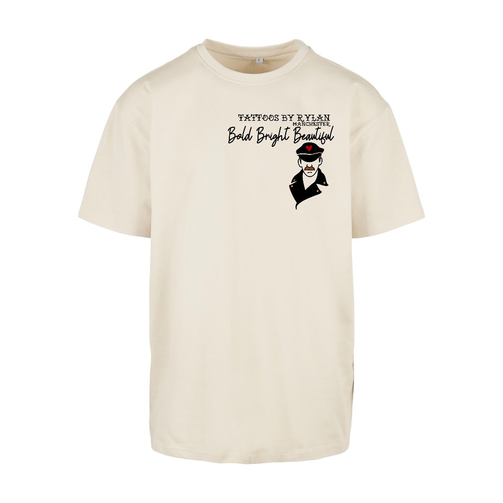 Bold Bright Leatherman | Sand | Oversized T-Shirt - Wrong Crowd Artist merch