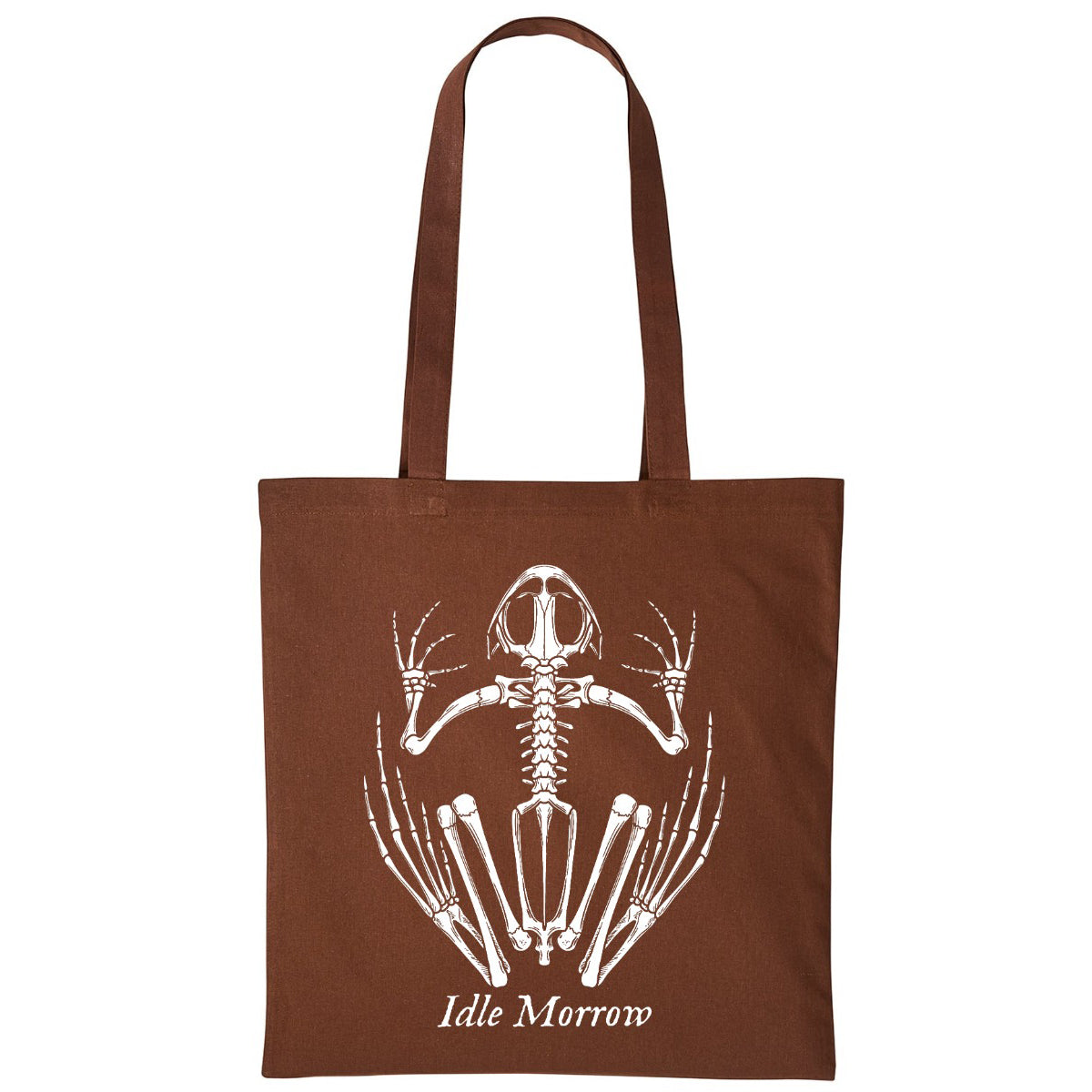 Frog Skeleton | Dark Brown | Shopper Tote Bag