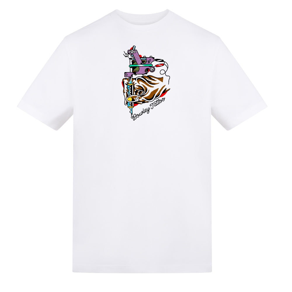 Eagle Tee | White | Duzzer 180gsm Regular Fit T-Shirt - Wrong Crowd Artist merch