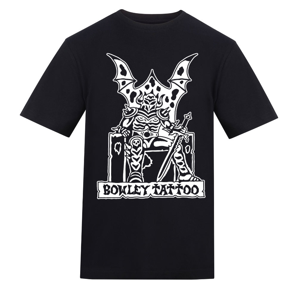 Knight King Tee | Black | Duzzer 180gsm Regular Fit T-Shirt