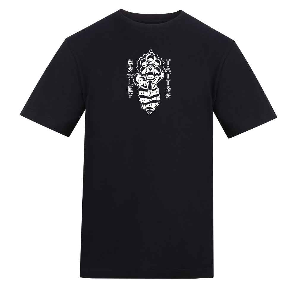 Reaper White Black Tee | Black | Duzzer 180gsm Regular Fit T-Shirt