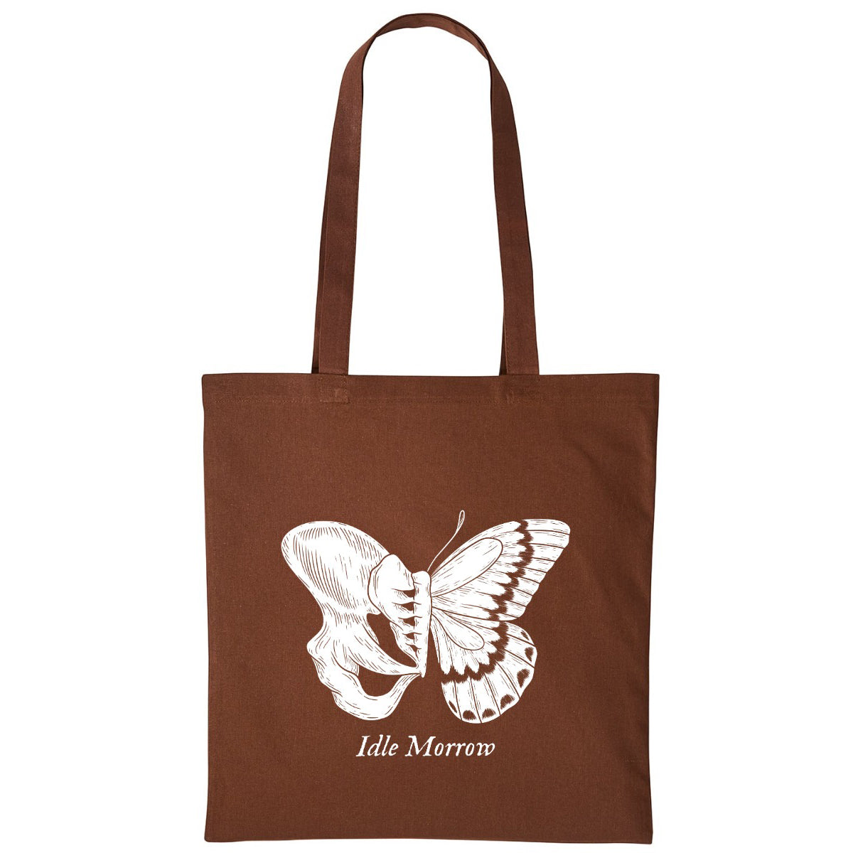 Brittle Butterfly | Dark Brown | Shopper Tote Bag