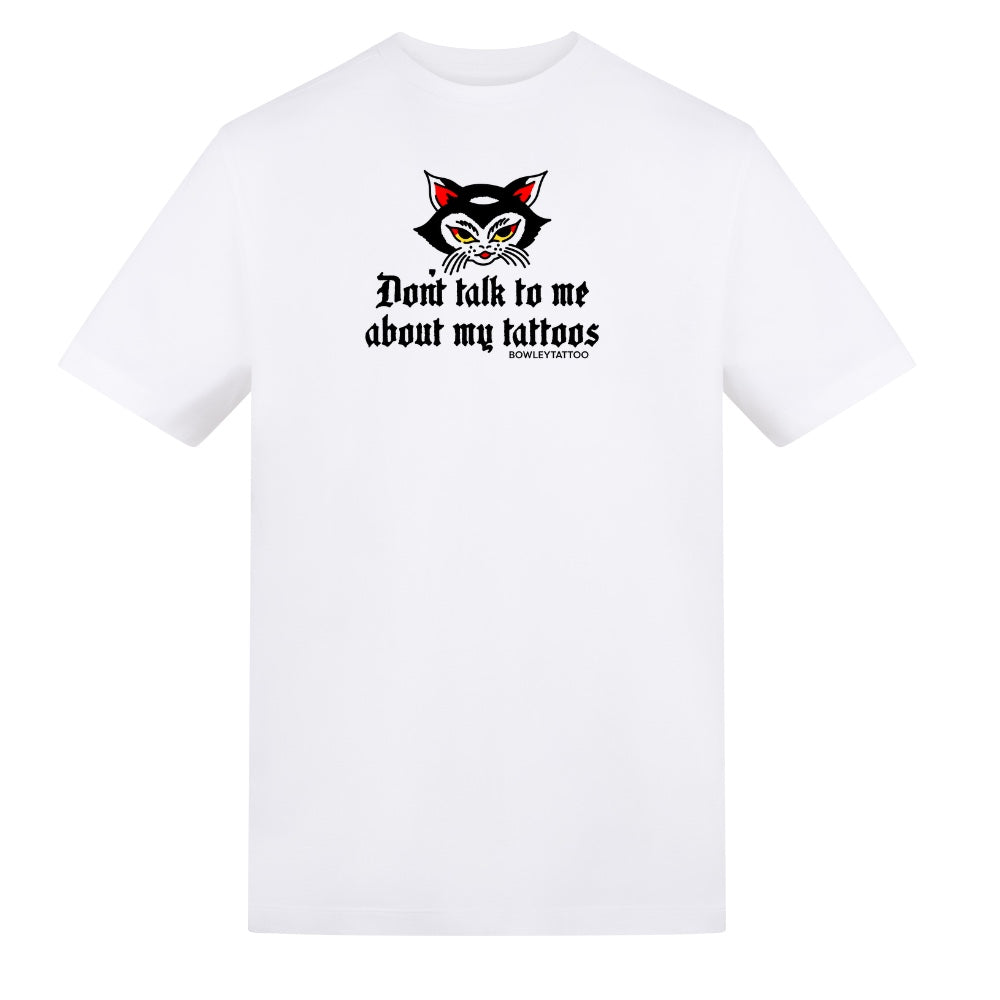 Don’t Talk To Me Colour Tee | White | Duzzer 180gsm Regular Fit T-Shirt