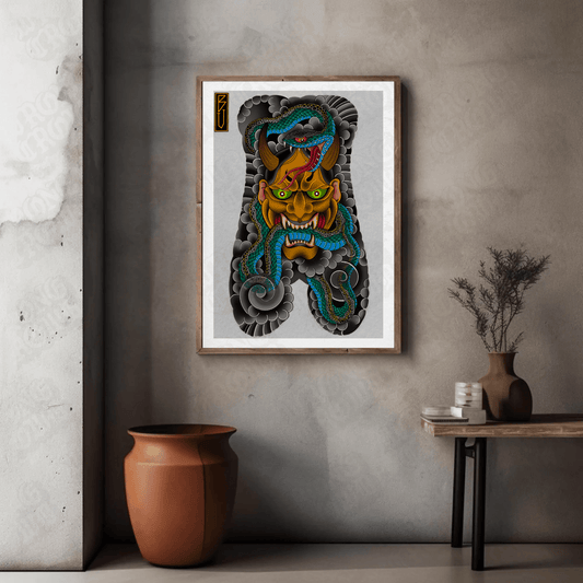 Hannya Snake | Art Print