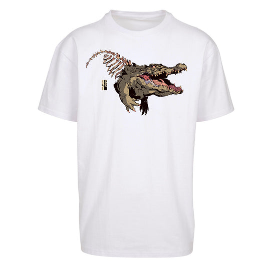 Croc | Oversized White T-Shirt