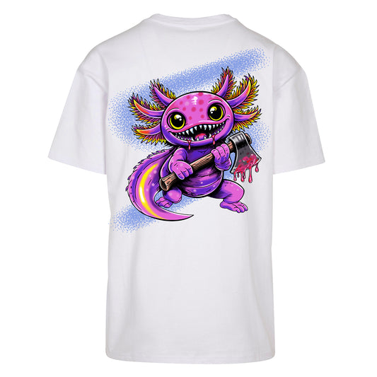 Axoloti | Oversized White T-Shirt - Wrong Crowd Artist merch