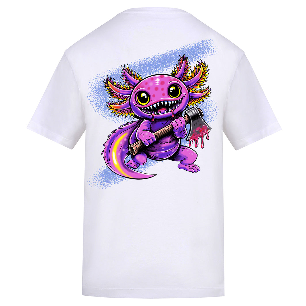 Axoloti  | Regular Fit White T-Shirt - Wrong Crowd Artist merch