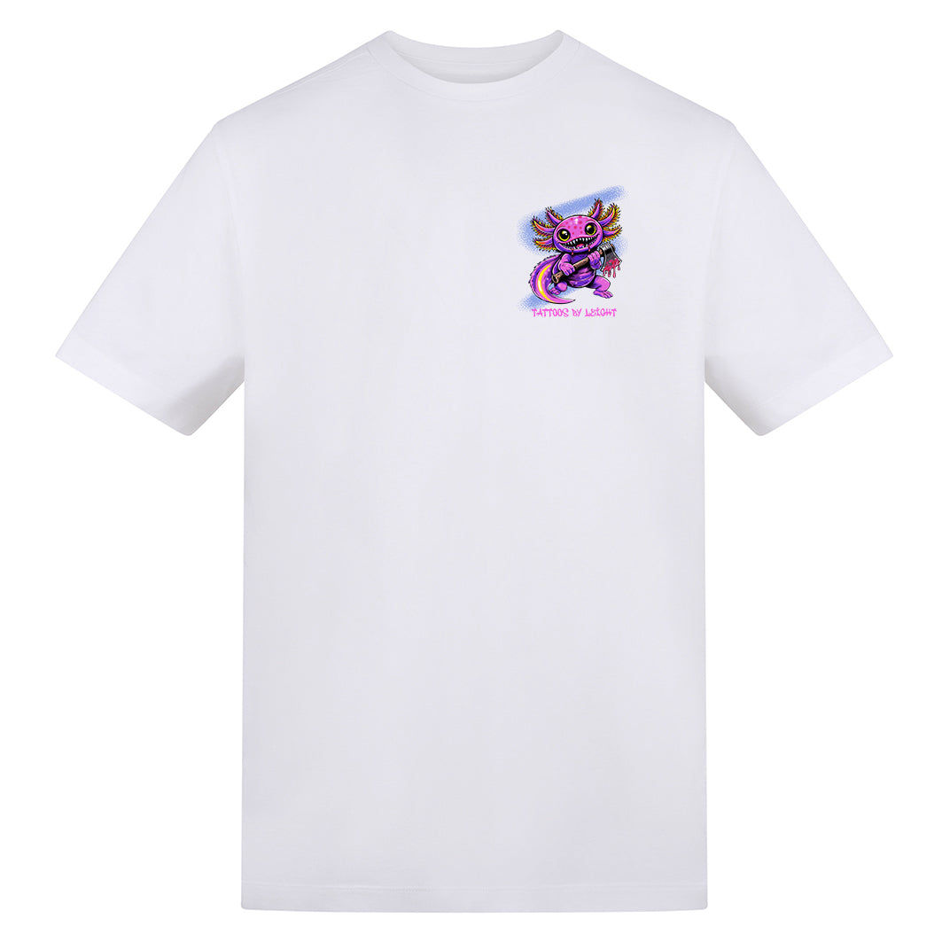 Axoloti  | Regular Fit White T-Shirt - Wrong Crowd Artist merch