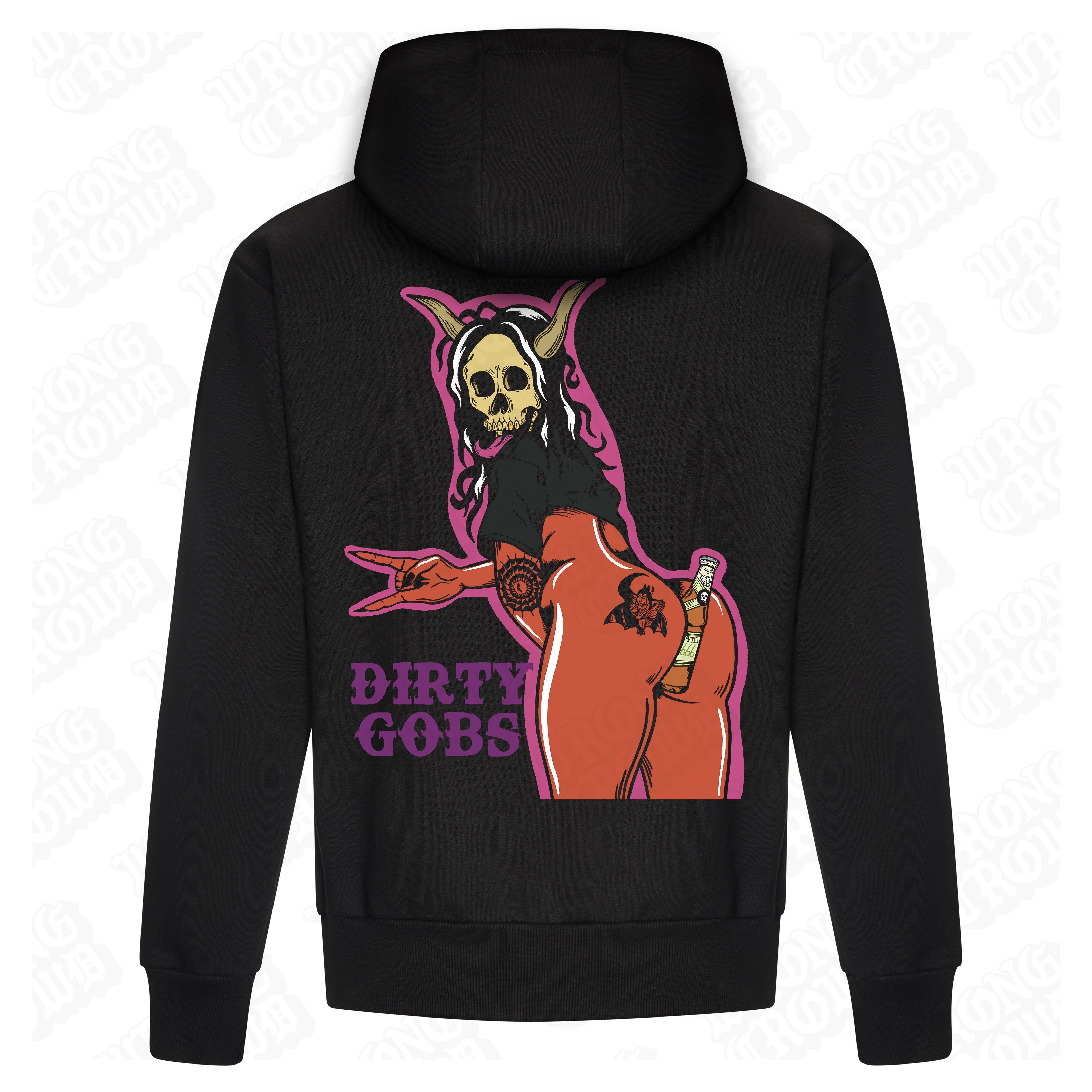 Beer Butt | Black Premium Midweight Hoodie - Wrong Crowd Artist merch
