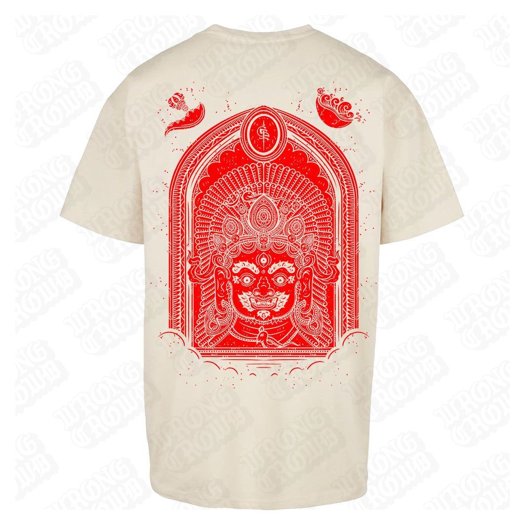 Bhairab | Oversized T-Shirt (Available in 4 Colours) - Wrong Crowd Artist merch