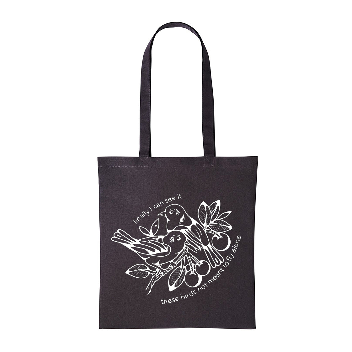 Birds | Storm Grey Shopper Tote Bag