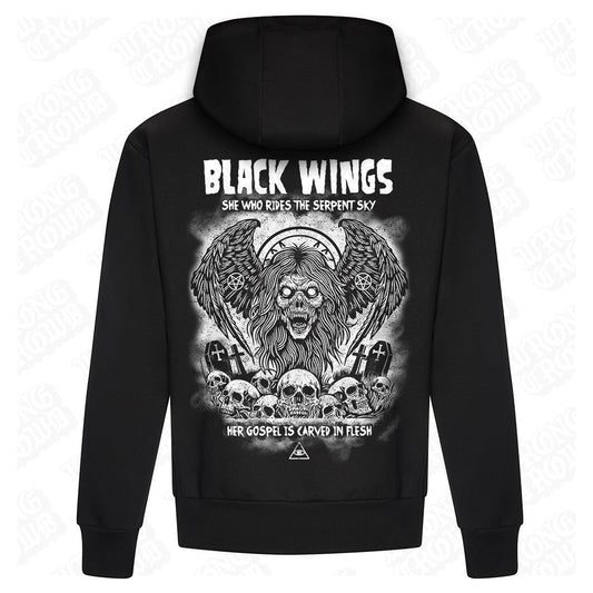 Black Wings | Black Hoodie