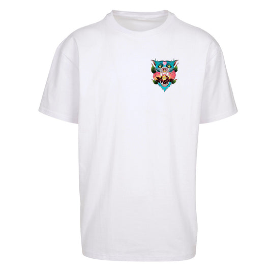 Blue Panther | Oversized White T-Shirt