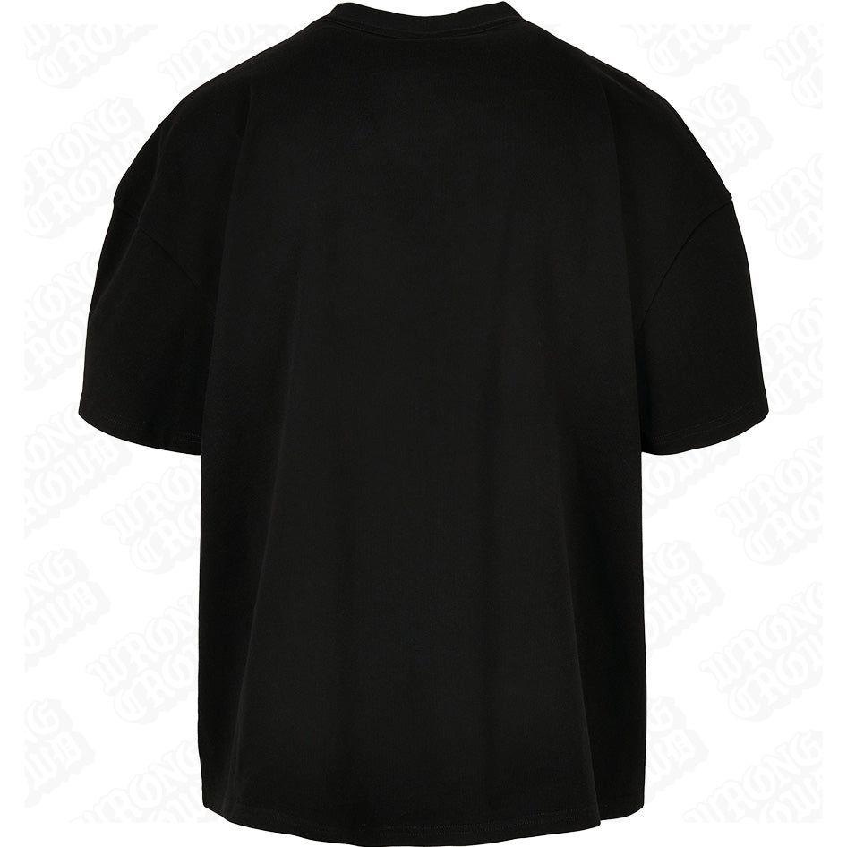 Cosmic Frog Tattoo | Oversized Black T-Shirt - Wrong Crowd Artist merch