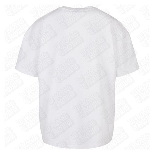 Dial 1800 | Oversized White T-Shirt - Wrong Crowd Artist merch