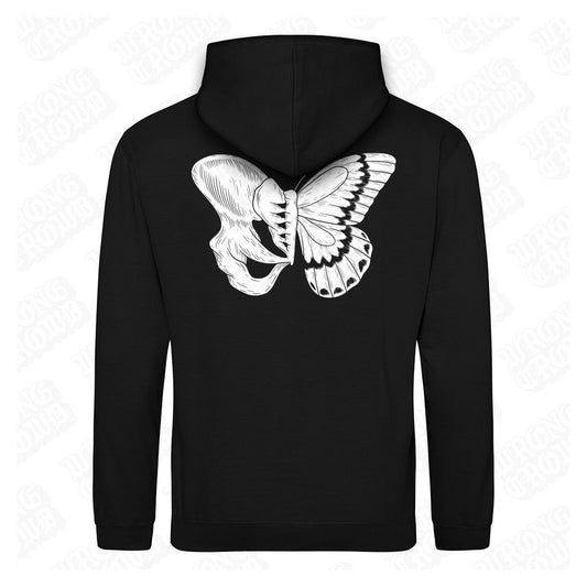 Brittle Butterfly | Black Hoodie - Wrong Crowd Artist merch